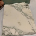 Marble (white with green grey veins)