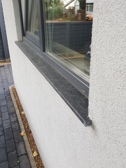 external windowsill with drip line